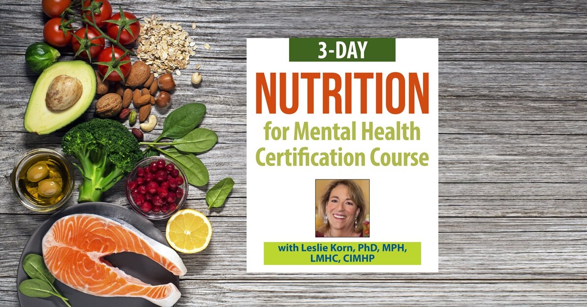 FREE LIVE EVENT 3 Day Nutrition For Mental Health Certification Course